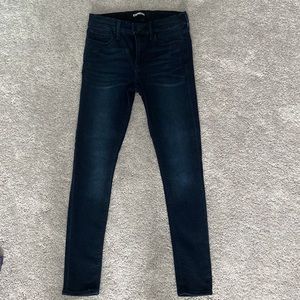 Express Jeans Skinny Dark Wash Super Soft Mid Rise 0 Short